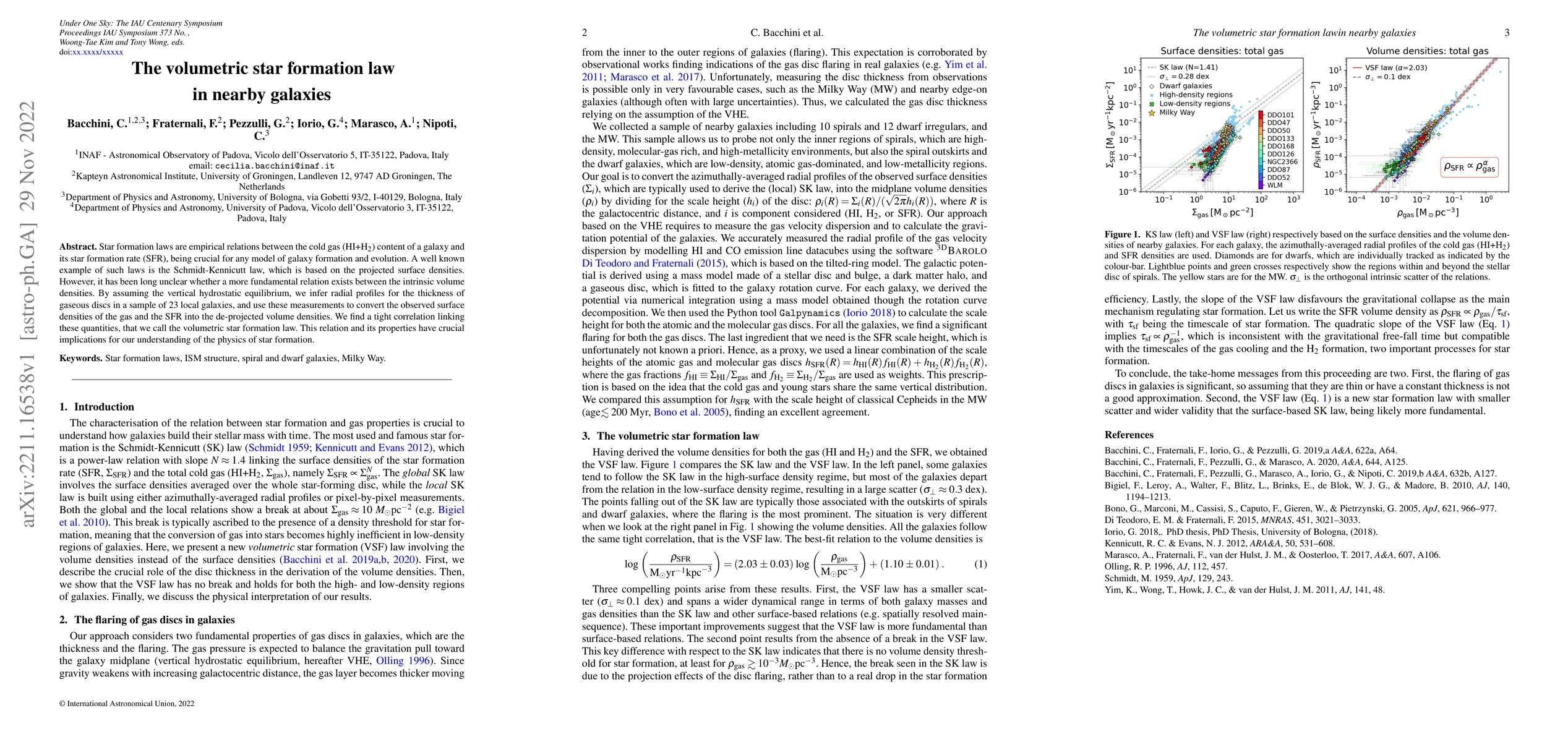 Thumbnail for The volumetric star formation law in nearby galaxies