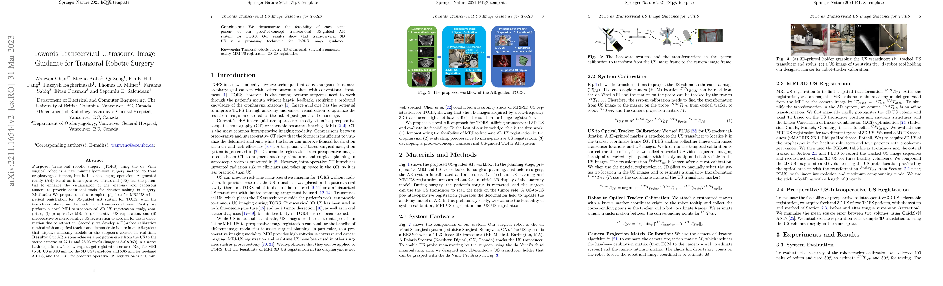 Thumbnail for Towards Transcervical Ultrasound Image Guidance for Transoral Robotic
  Surgery