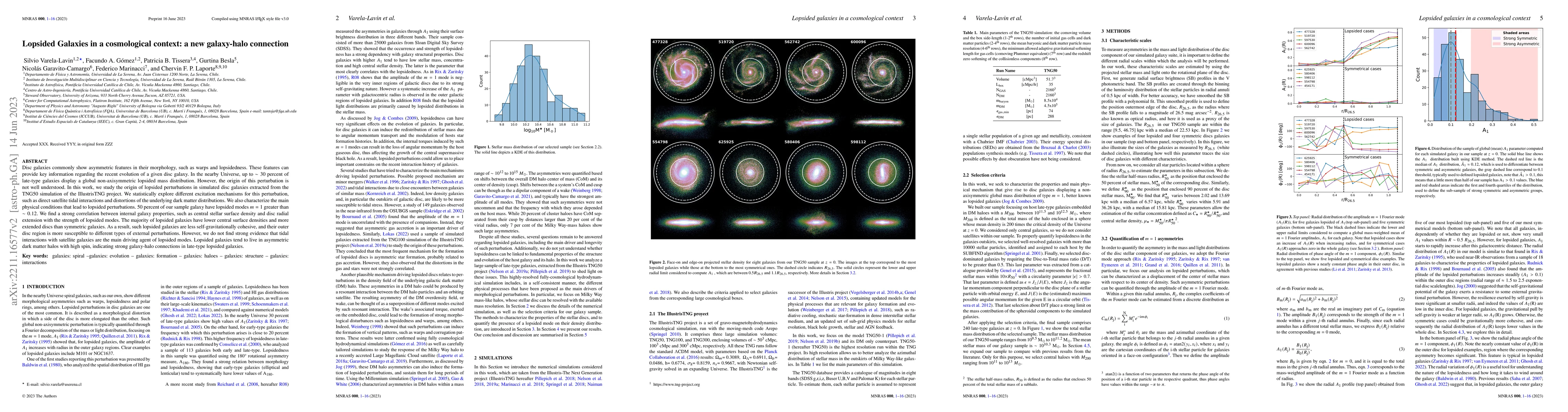 Thumbnail for Lopsided Galaxies in a cosmological context: a new galaxy-halo
  connection