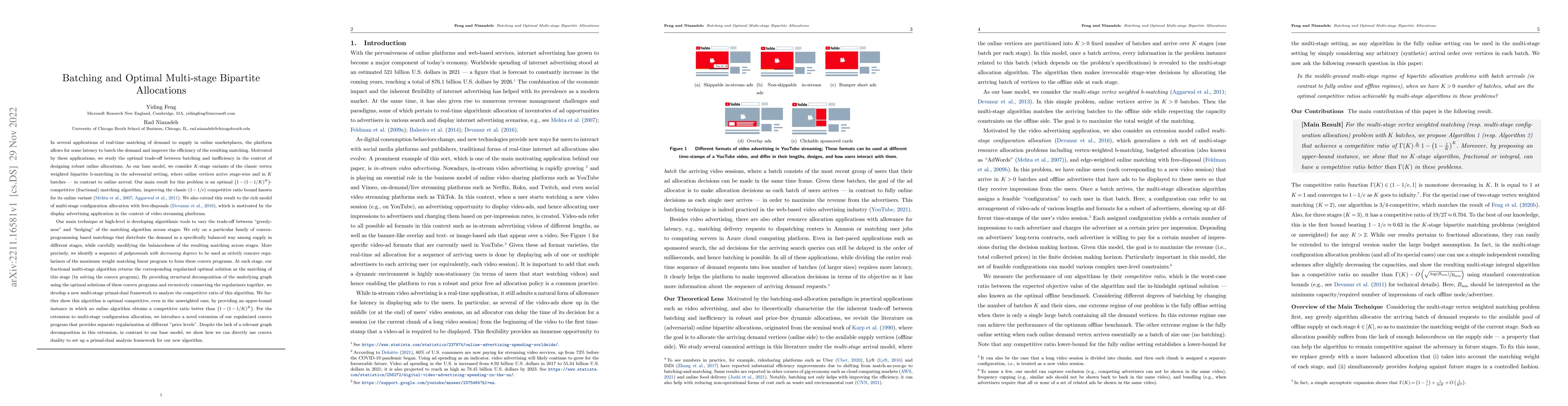 Thumbnail for Batching and Optimal Multi-stage Bipartite Allocations