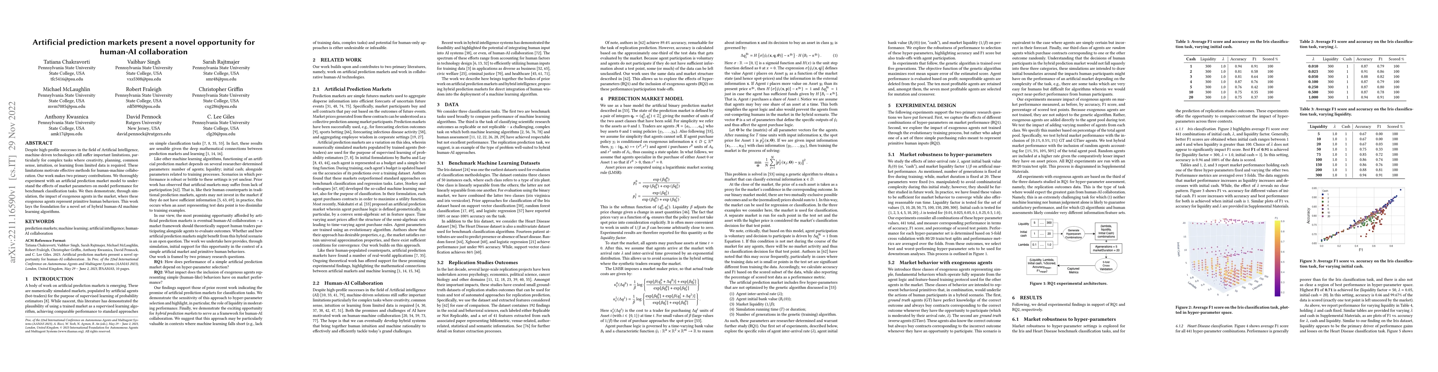 Thumbnail for Artificial prediction markets present a novel opportunity for human-AI
  collaboration