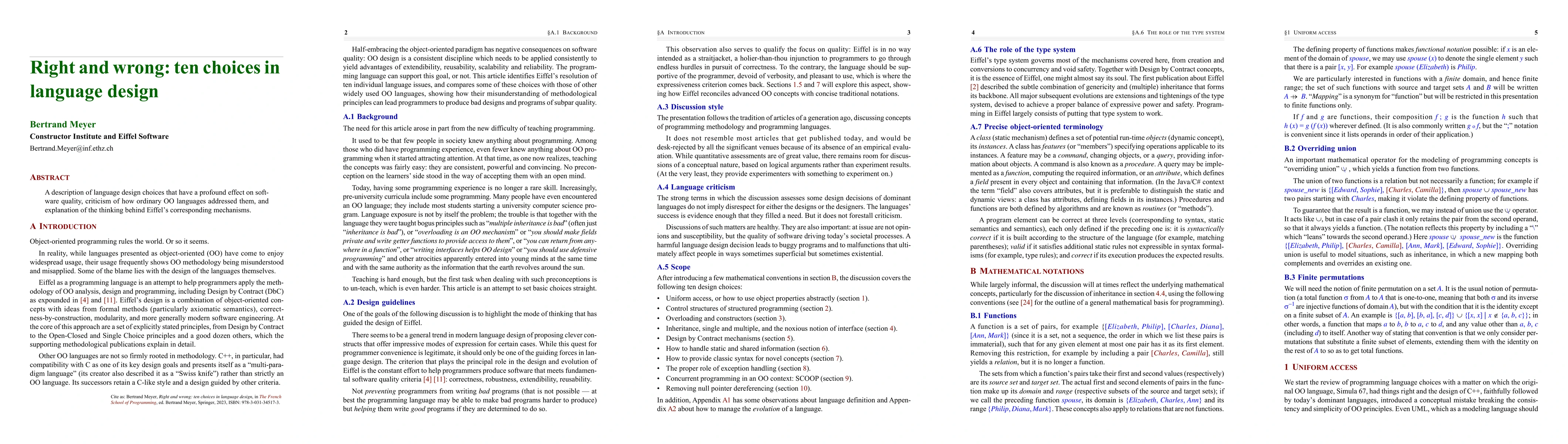 Thumbnail for Right and wrong: ten choices in language design