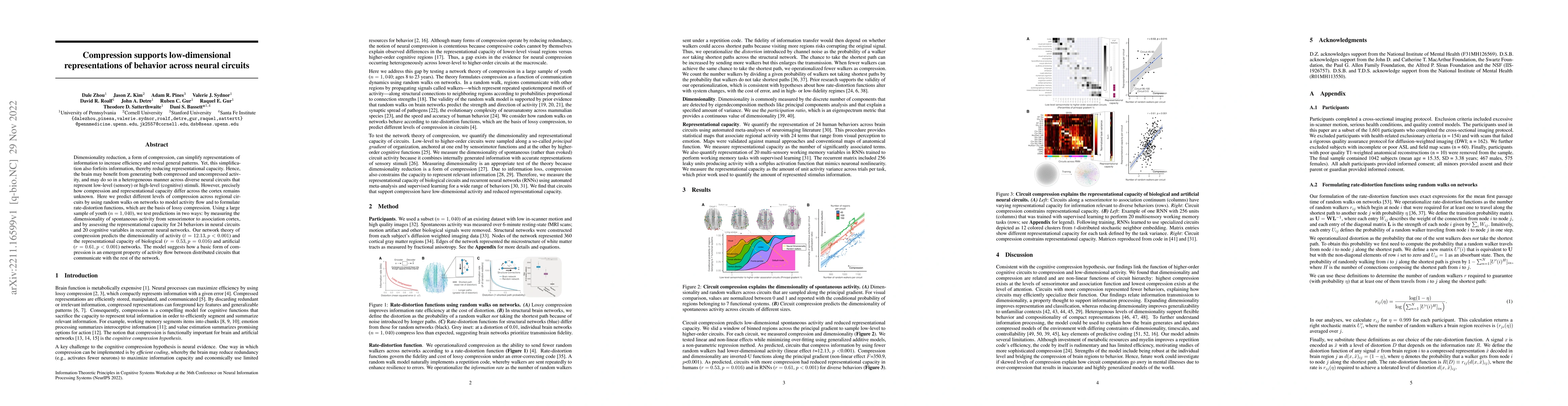 Thumbnail for Compression supports low-dimensional representations of behavior across
  neural circuits