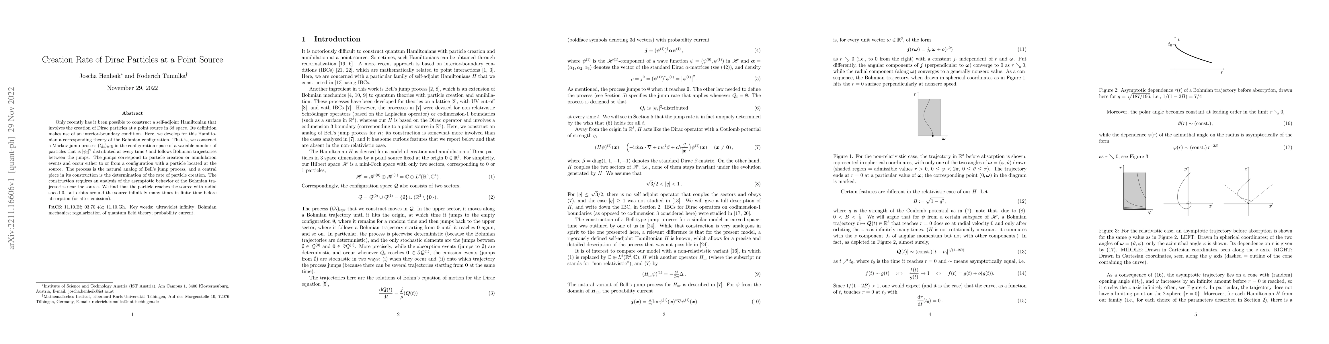 Thumbnail for Creation Rate of Dirac Particles at a Point Source