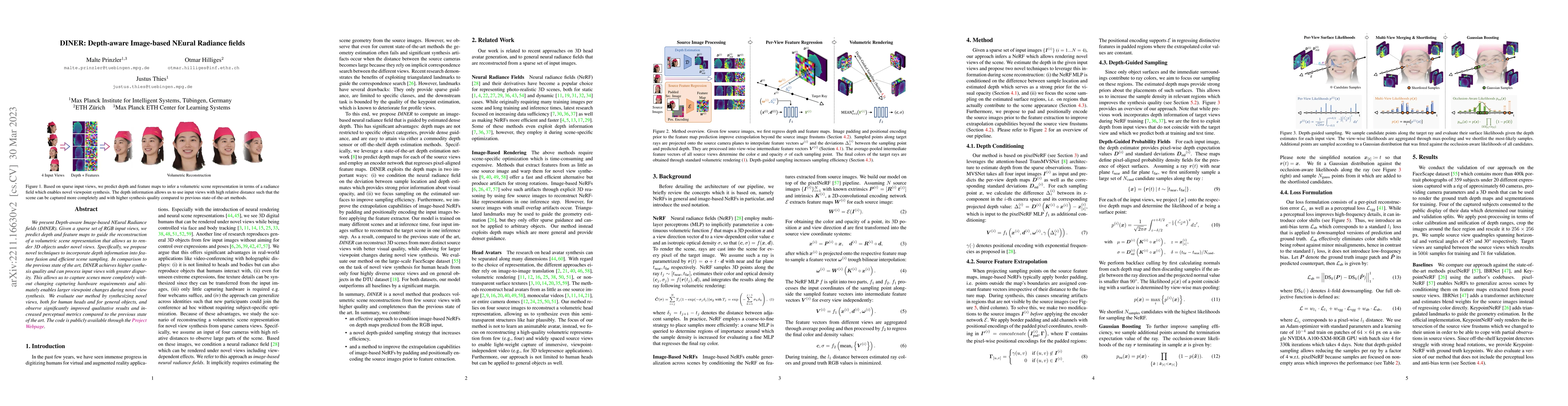 Thumbnail for DINER: Depth-aware Image-based NEural Radiance fields