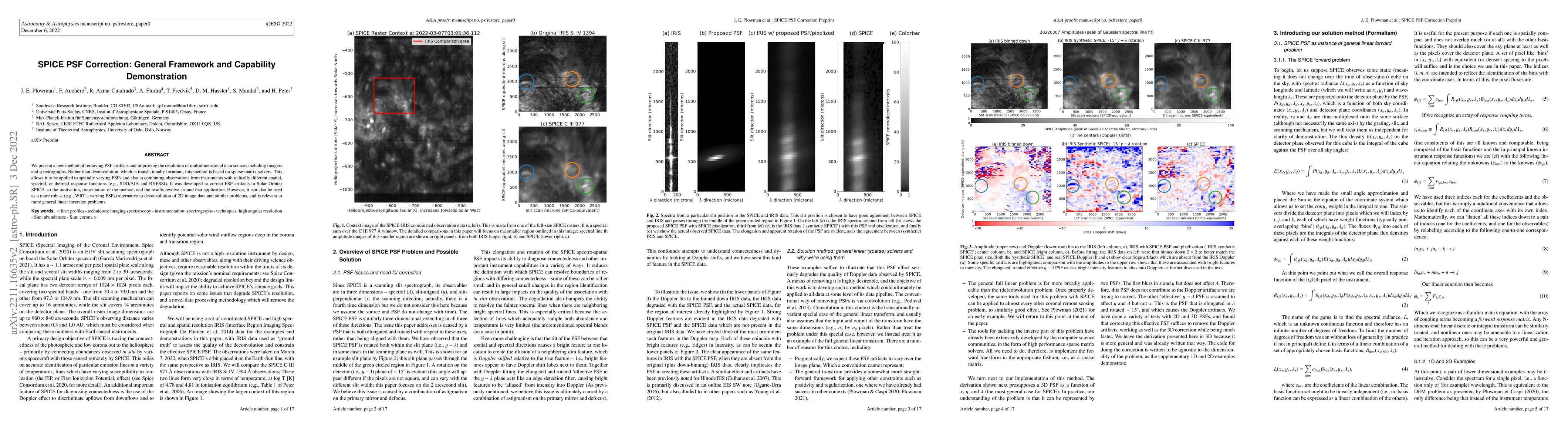 Thumbnail for SPICE PSF Correction: General Framework and Capability Demonstration