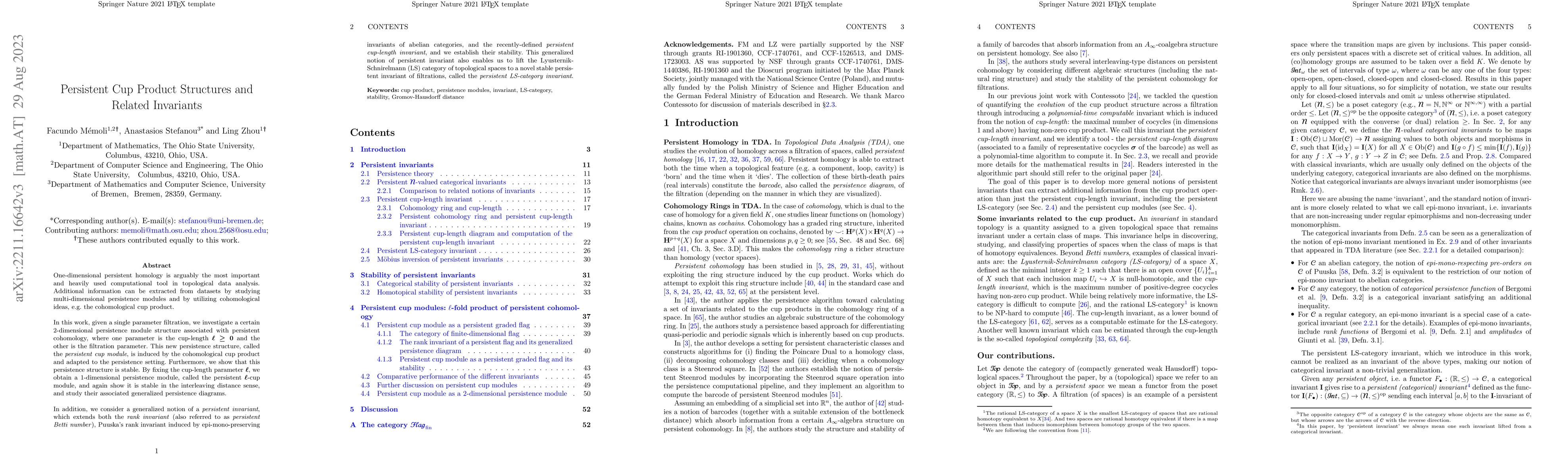Thumbnail for Persistent Cup Product Structures and Related Invariants