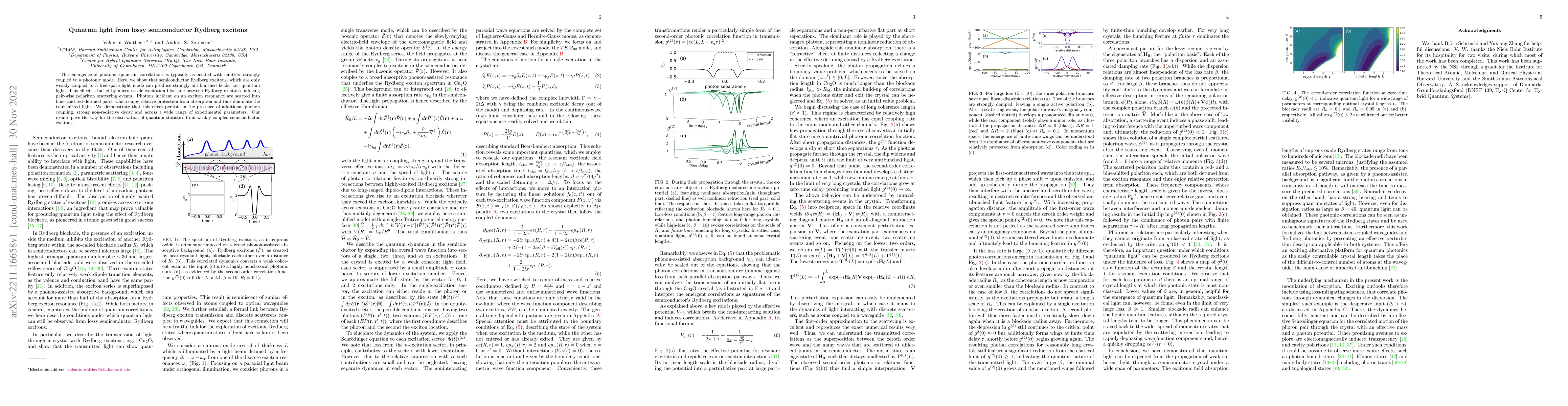 Thumbnail for Quantum light from lossy semiconductor Rydberg excitons