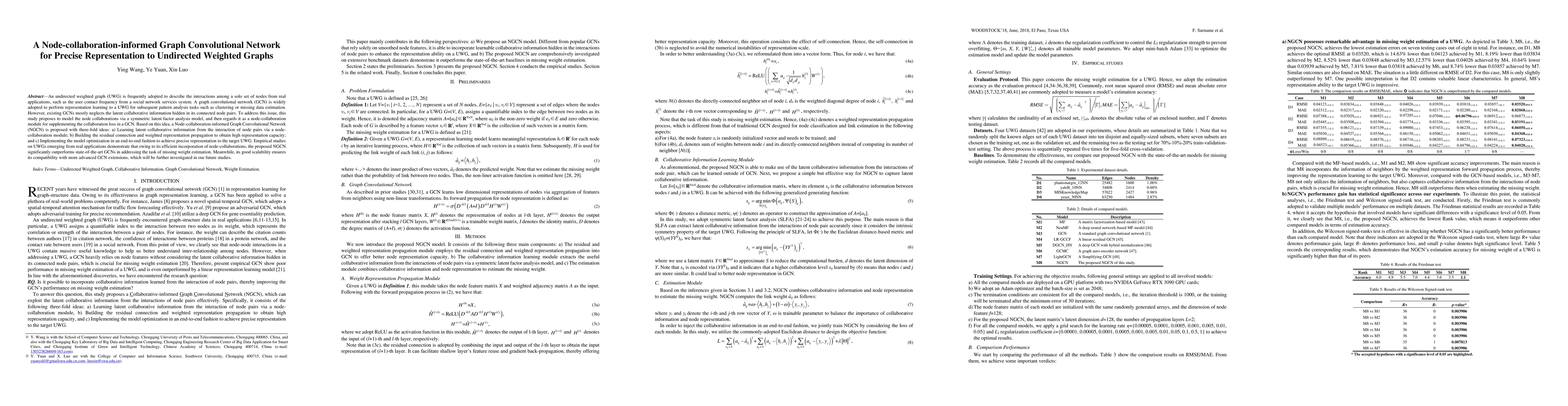 Thumbnail for A Node-collaboration-informed Graph Convolutional Network for Precise
  Representation to Undirected Weighted Graphs
