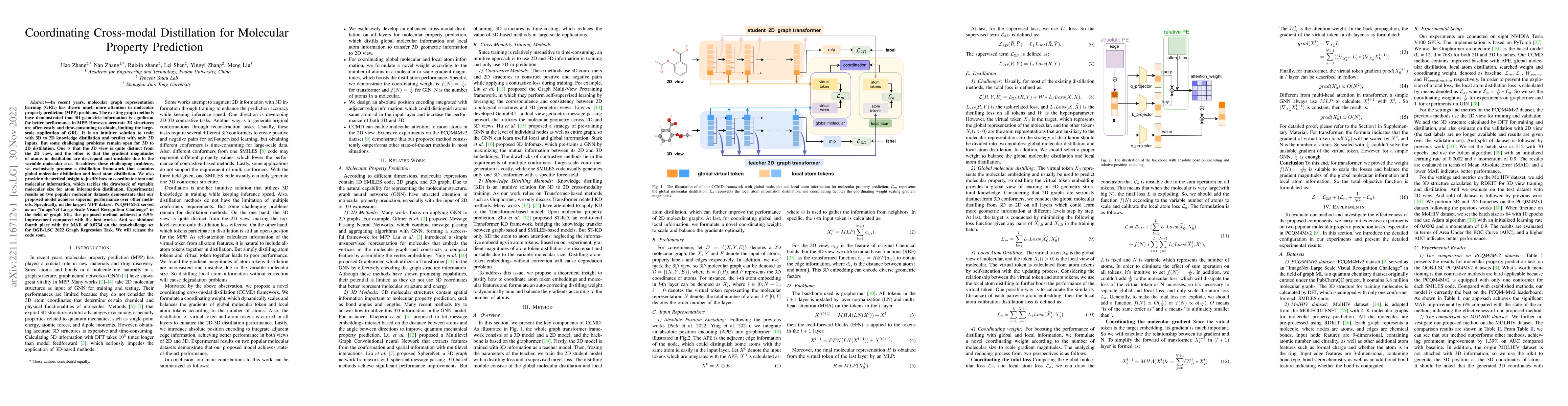 Thumbnail for Coordinating Cross-modal Distillation for Molecular Property Prediction