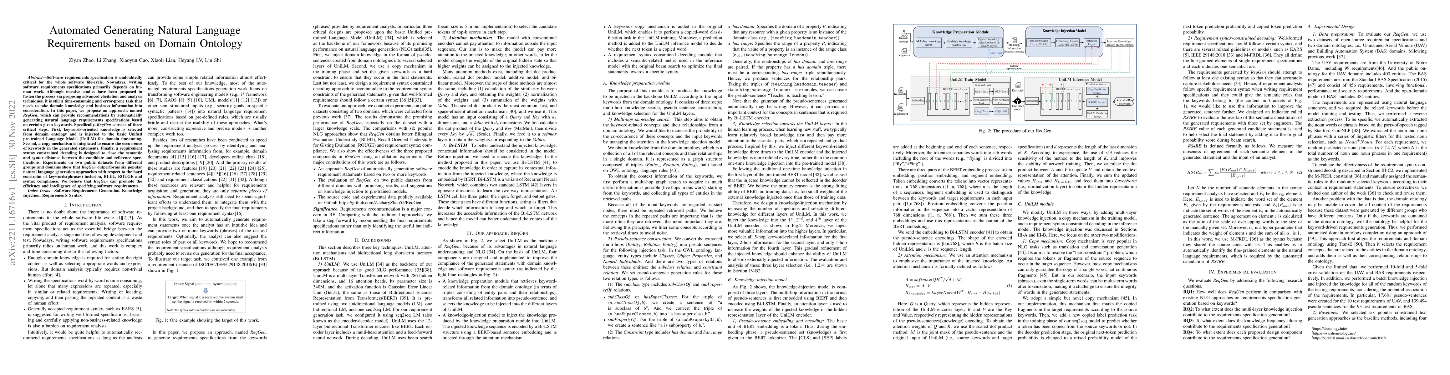 Thumbnail for Automated Generating Natural Language Requirements based on Domain
  Ontology
