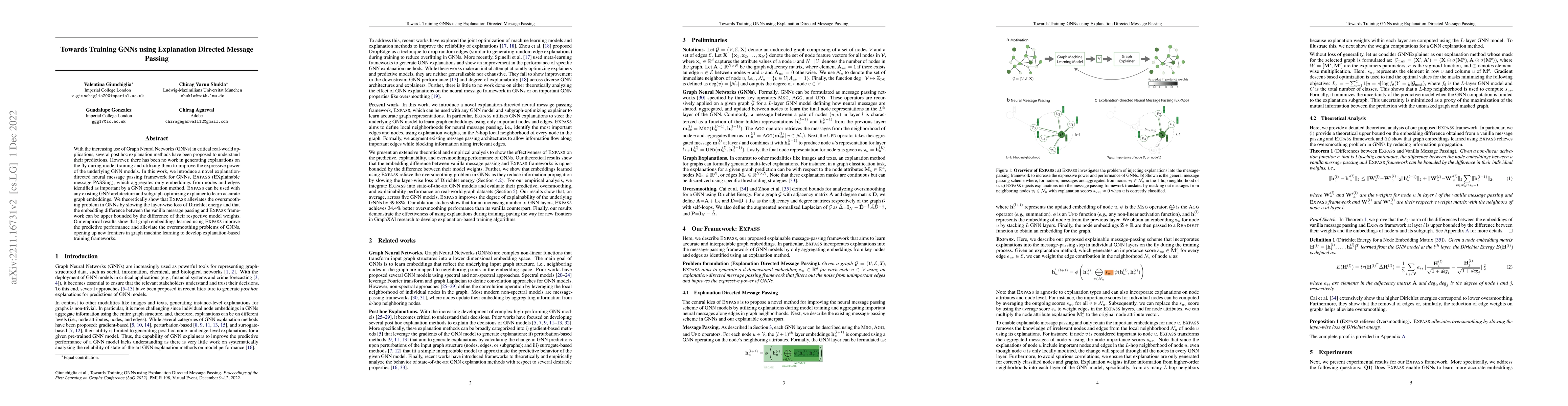 Thumbnail for Towards Training GNNs using Explanation Directed Message Passing