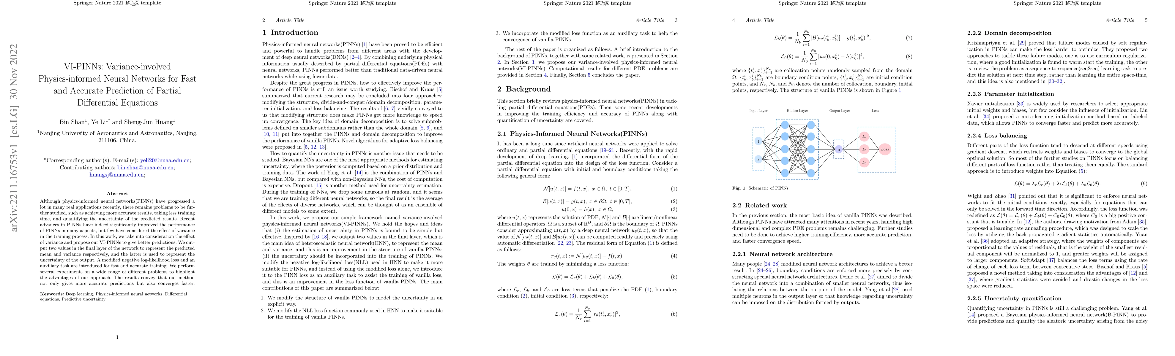 Thumbnail for VI-PINNs: Variance-involved Physics-informed Neural Networks for Fast
  and Accurate Prediction of Partial Differential Equations