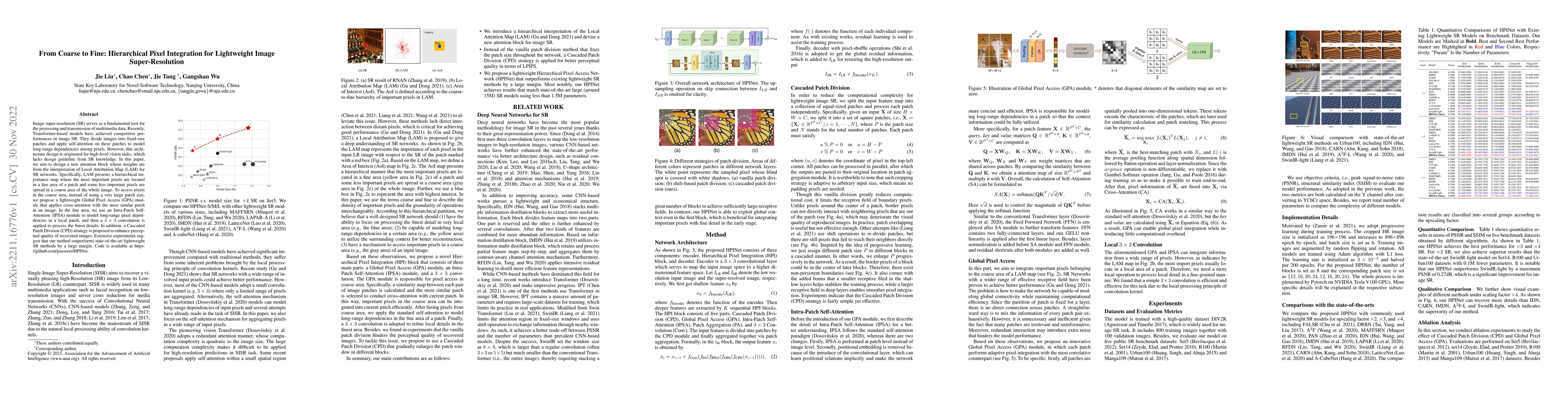 Thumbnail for From Coarse to Fine: Hierarchical Pixel Integration for Lightweight
  Image Super-Resolution
