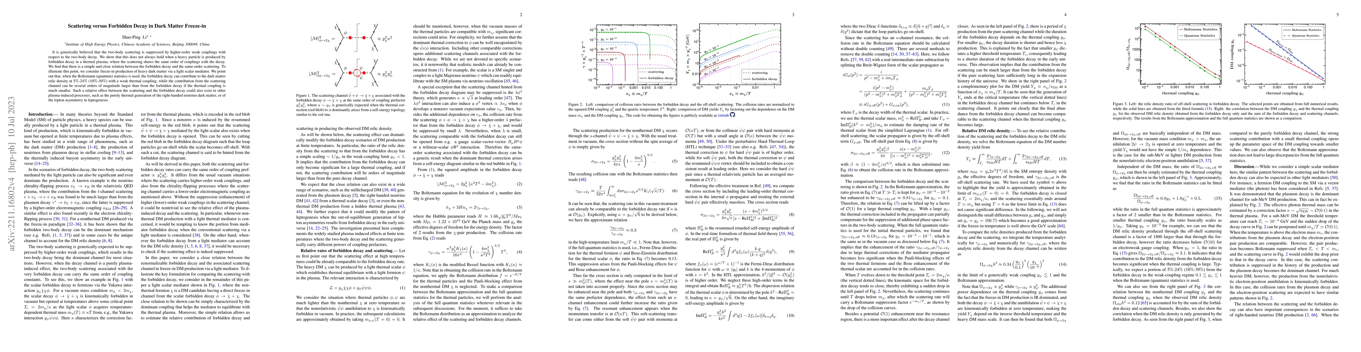 Thumbnail for Scattering versus Forbidden Decay in Dark Matter Freeze-in