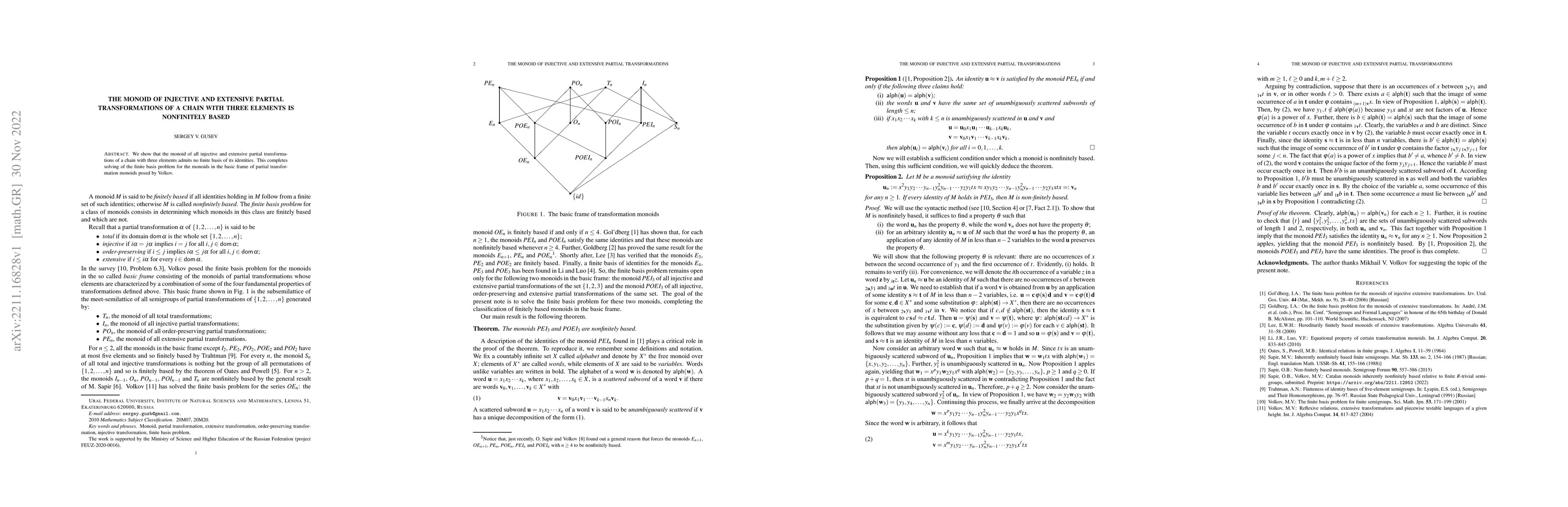 Thumbnail for The monoid of injective and extensive partial transformations of a chain
  with three elements is nonfinitely based