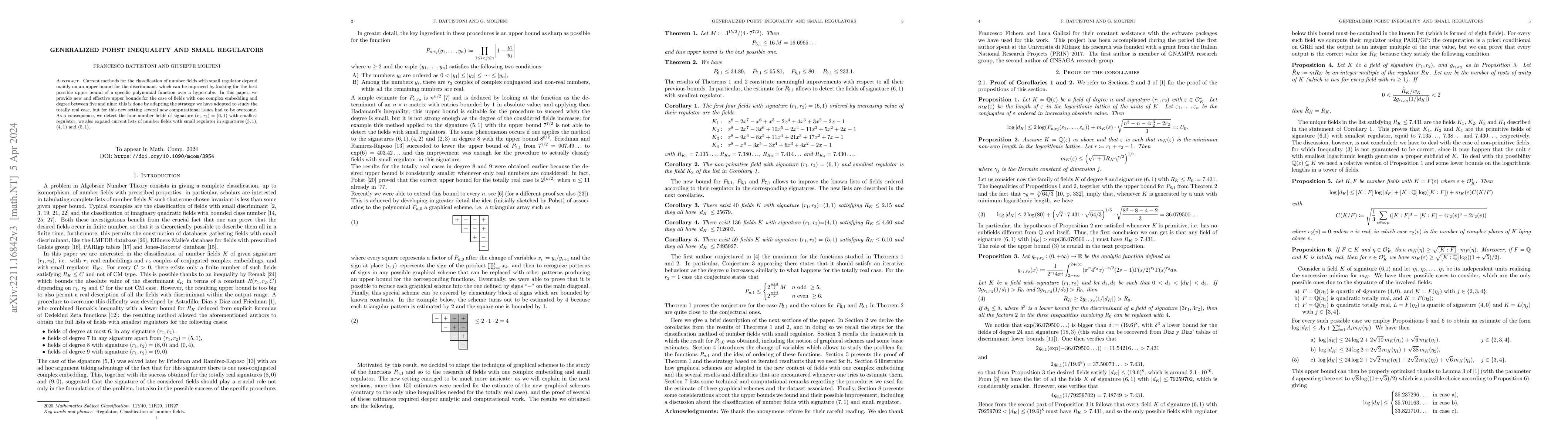 Thumbnail for Generalized Pohst inequality and small regulators