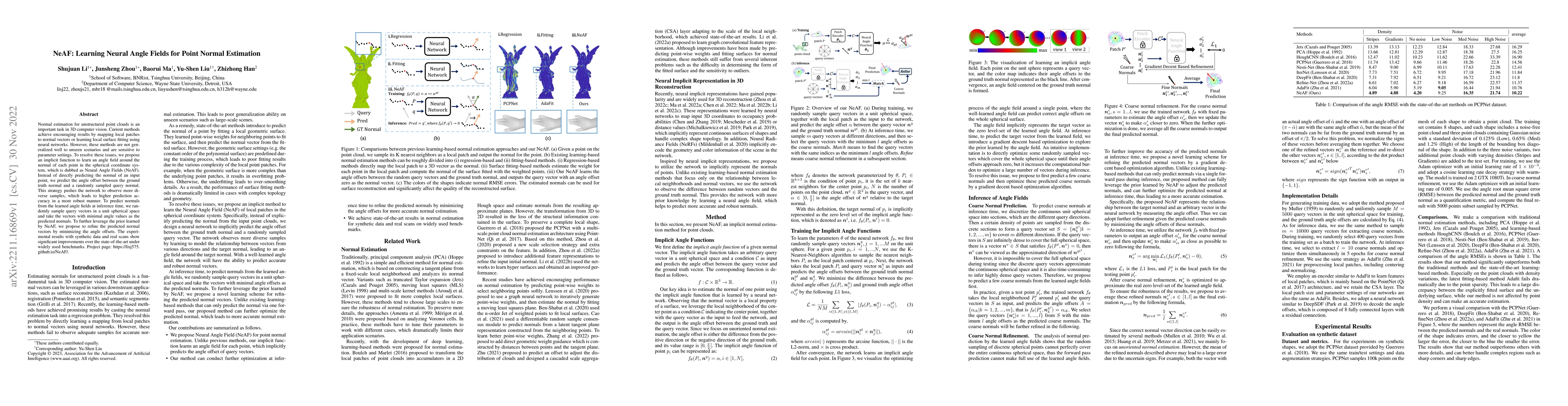 Thumbnail for NeAF: Learning Neural Angle Fields for Point Normal Estimation