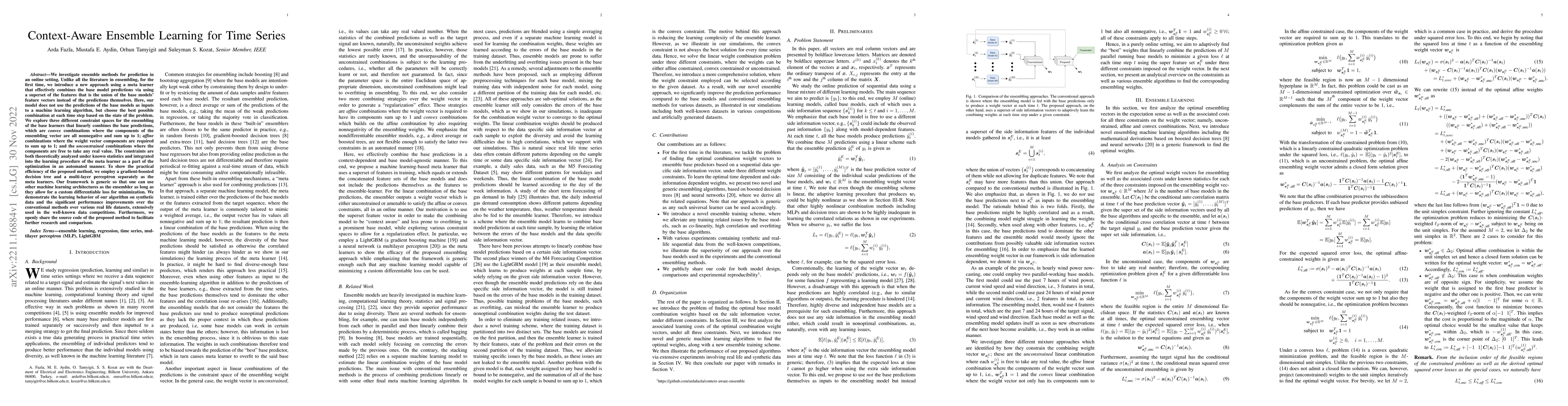 Thumbnail for Context-Aware Ensemble Learning for Time Series