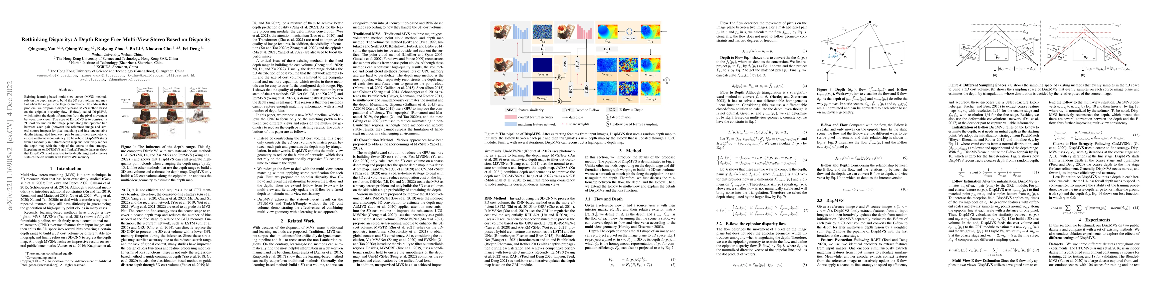 Thumbnail for Rethinking Disparity: A Depth Range Free Multi-View Stereo Based on
  Disparity