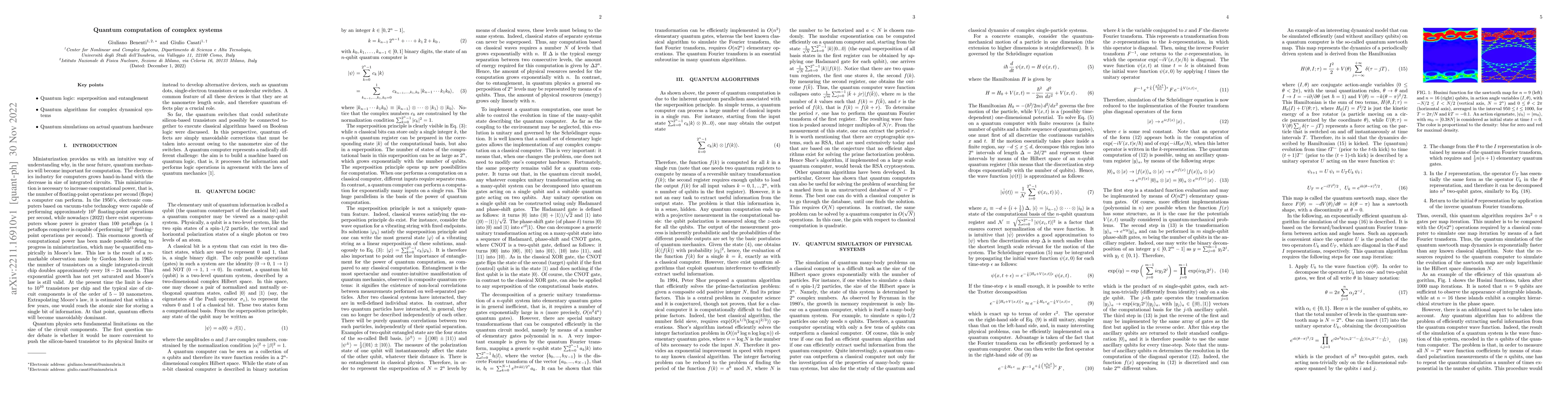 Thumbnail for Quantum computation of complex systems