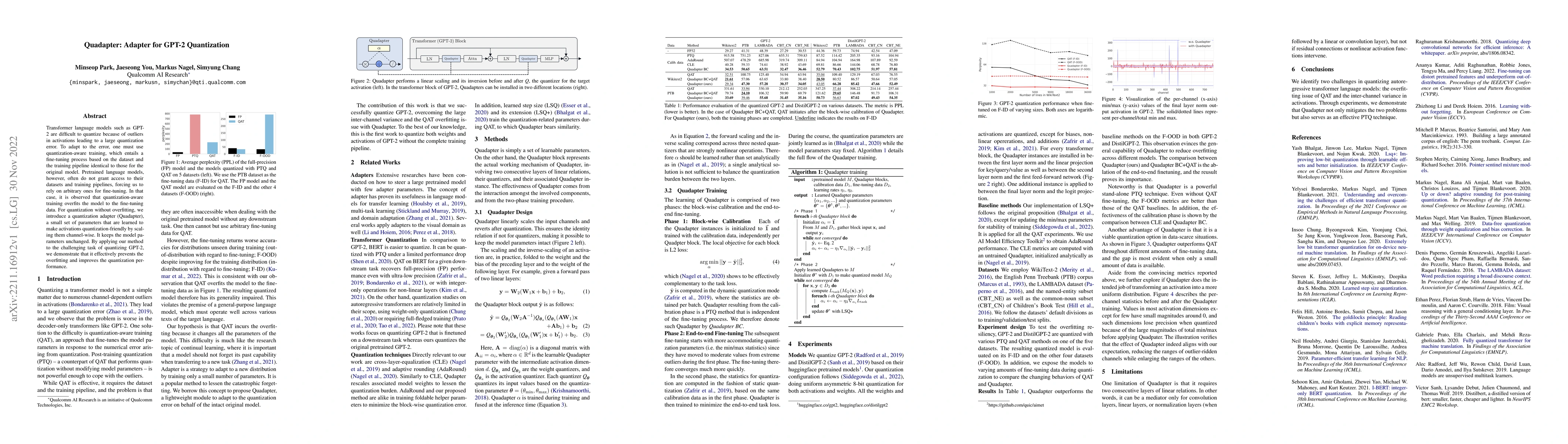Thumbnail for Quadapter: Adapter for GPT-2 Quantization