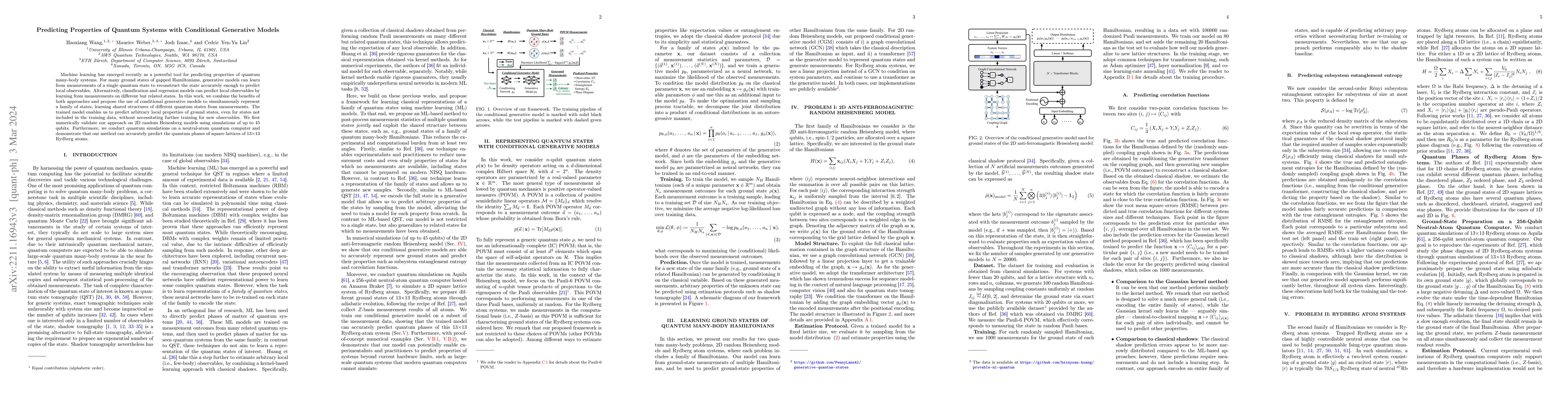 Thumbnail for Predicting Properties of Quantum Systems with Conditional Generative
  Models