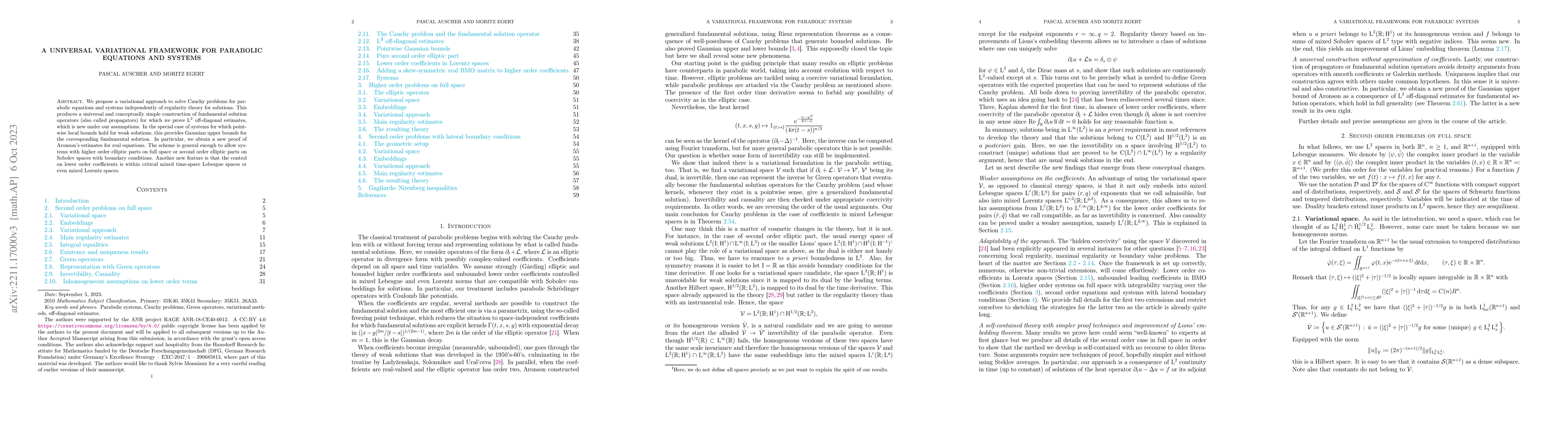 Thumbnail for A universal variational framework for parabolic equations and systems
