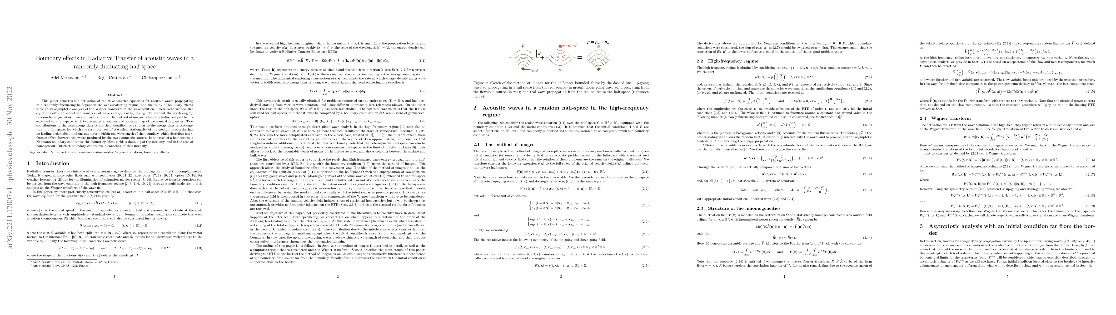 Thumbnail for Boundary effects in Radiative Transfer of acoustic waves in a randomly
  fluctuating half-space