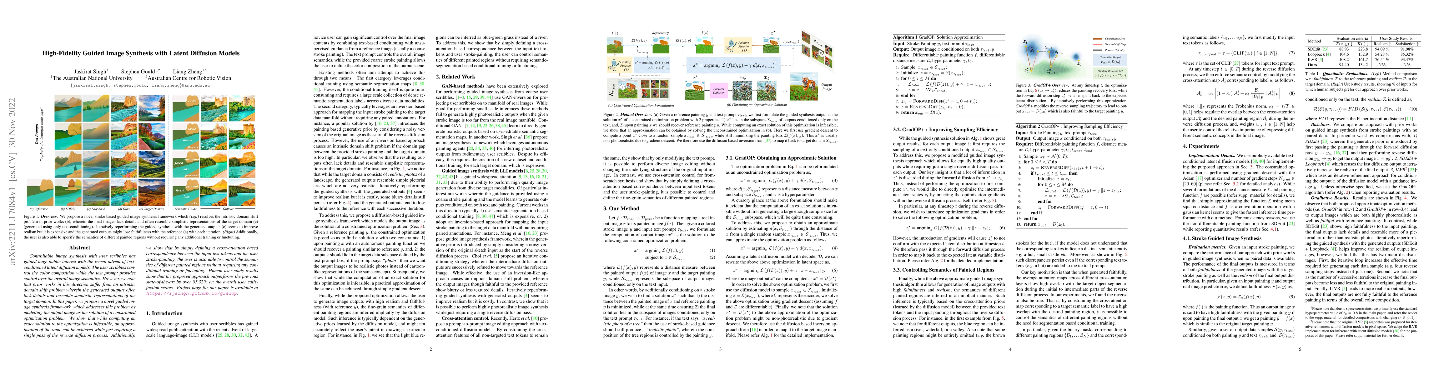 Thumbnail for High-Fidelity Guided Image Synthesis with Latent Diffusion Models