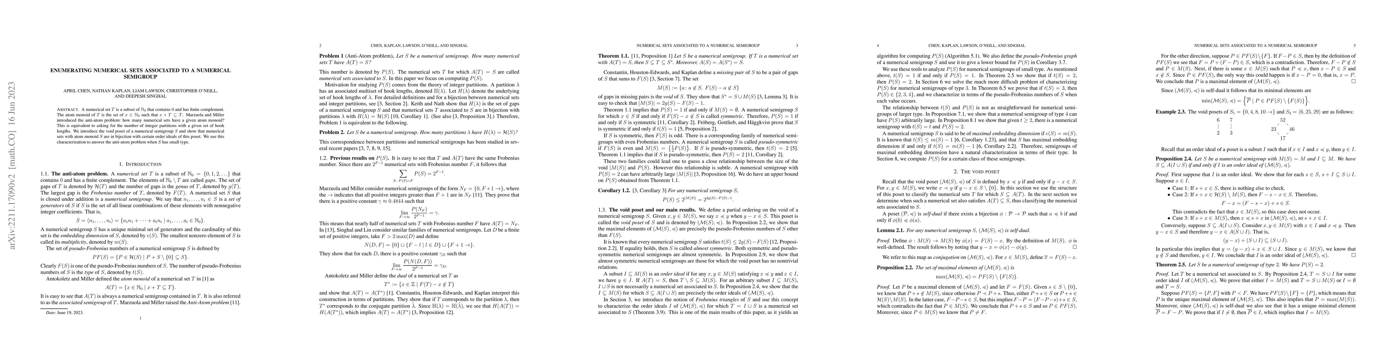 Thumbnail for Enumerating numerical sets associated to a numerical semigroup