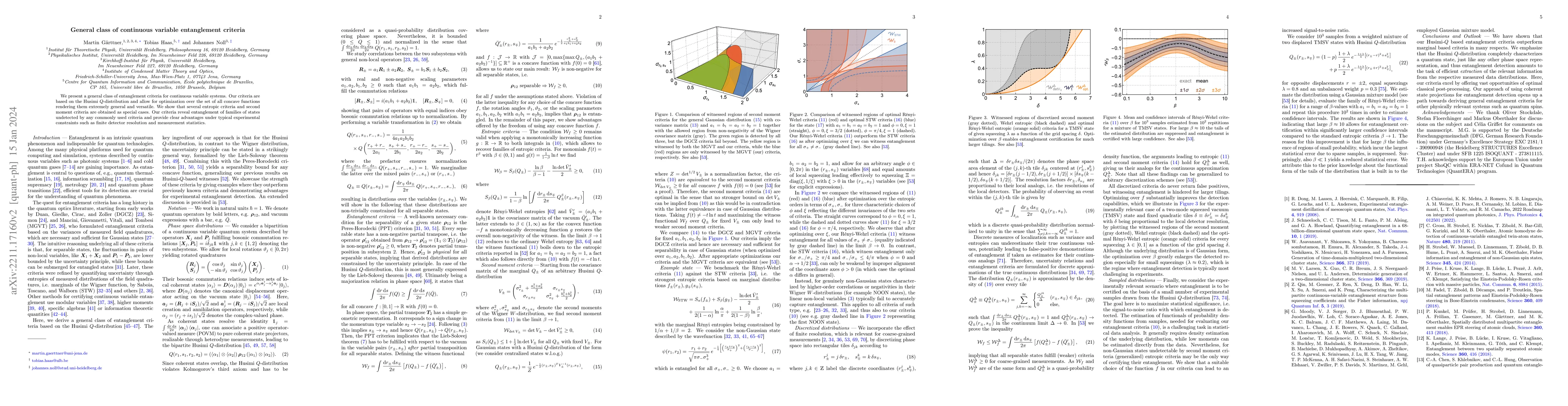 Thumbnail for General class of continuous variable entanglement criteria