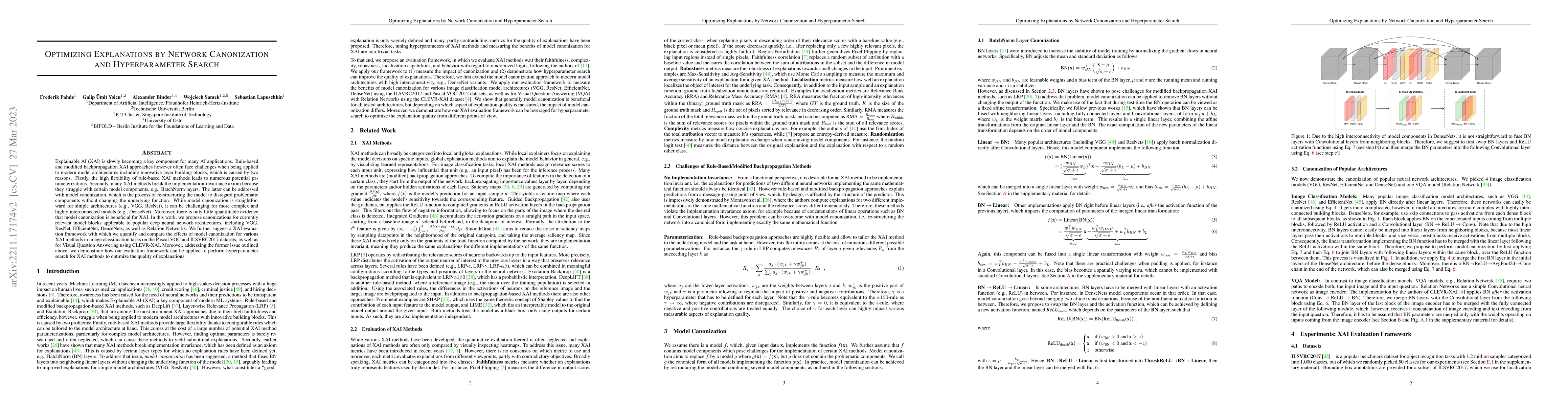 Thumbnail for Optimizing Explanations by Network Canonization and Hyperparameter
  Search