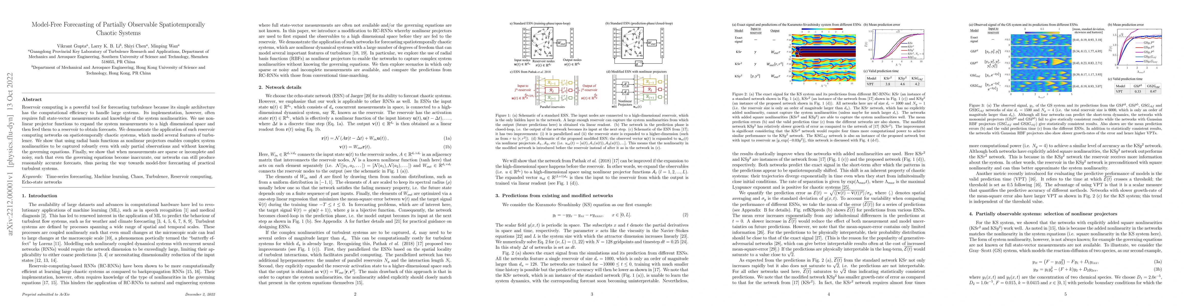 Thumbnail for Model-Free Forecasting of Partially Observable Spatiotemporally Chaotic
  Systems