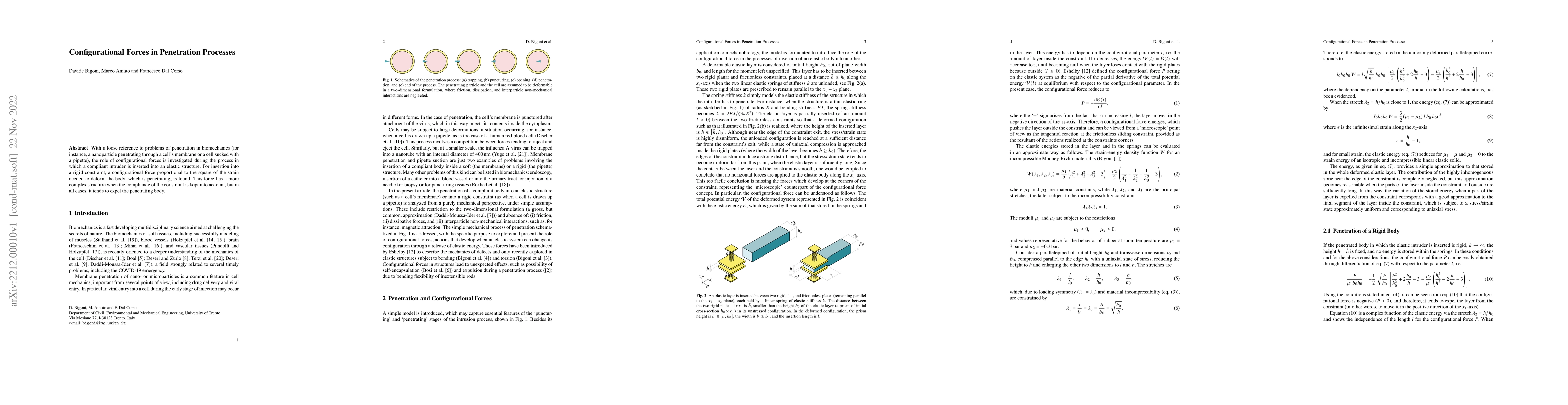 Thumbnail for Configurational Forces in Penetration Processes