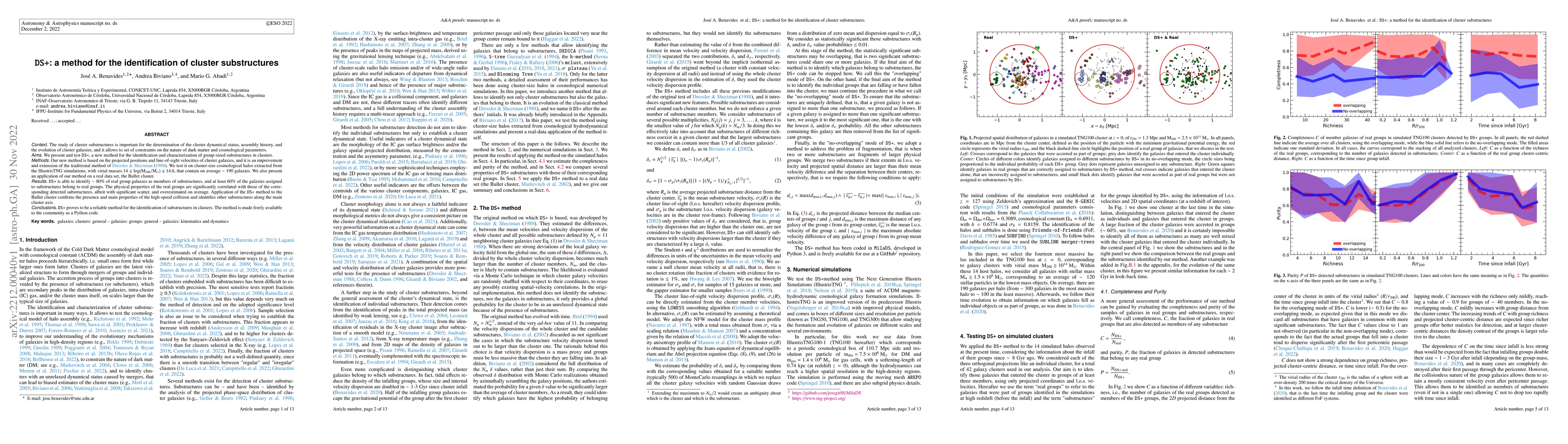 Thumbnail for DS+: a method for the identification of cluster substructures