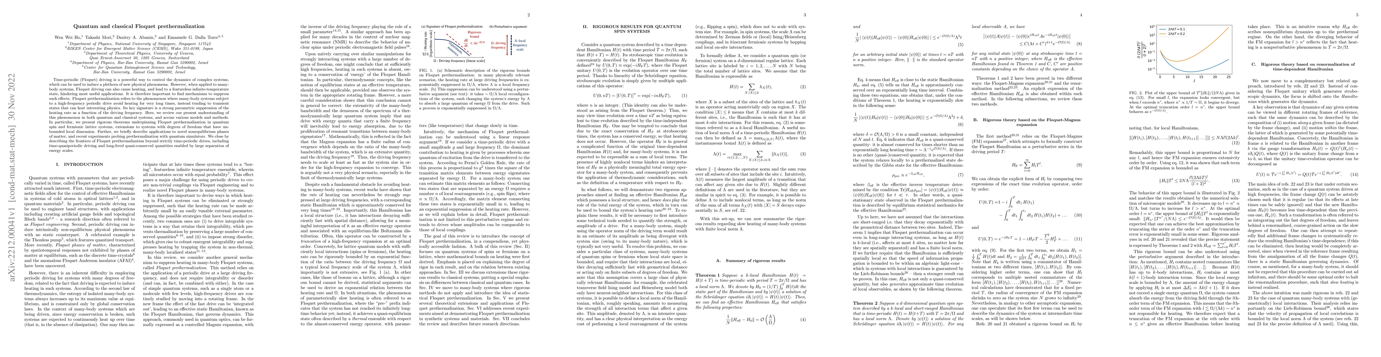 Thumbnail for Quantum and classical Floquet prethermalization