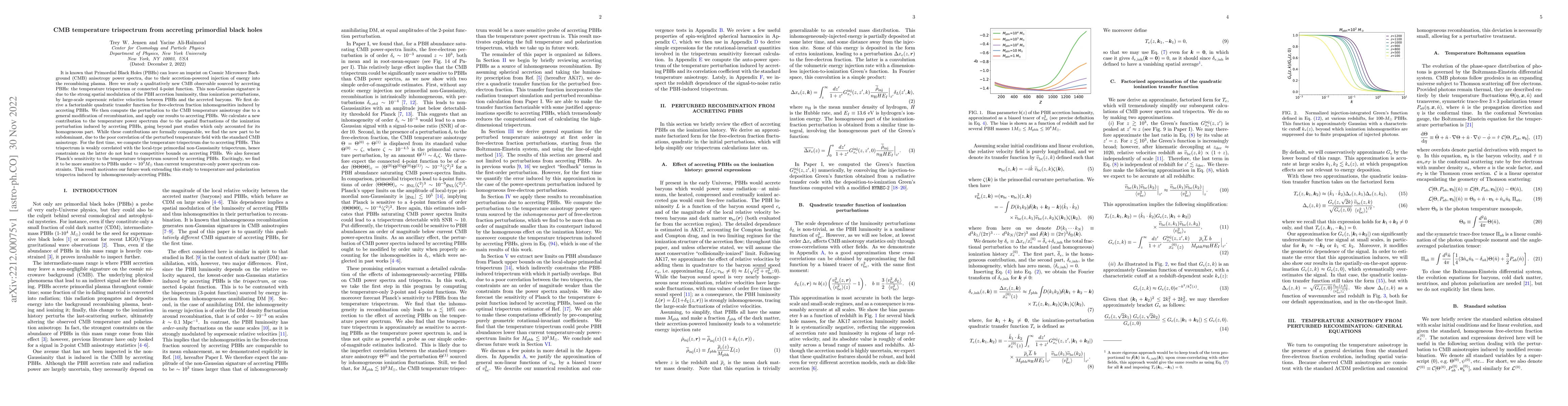 Thumbnail for CMB temperature trispectrum from accreting primordial black holes