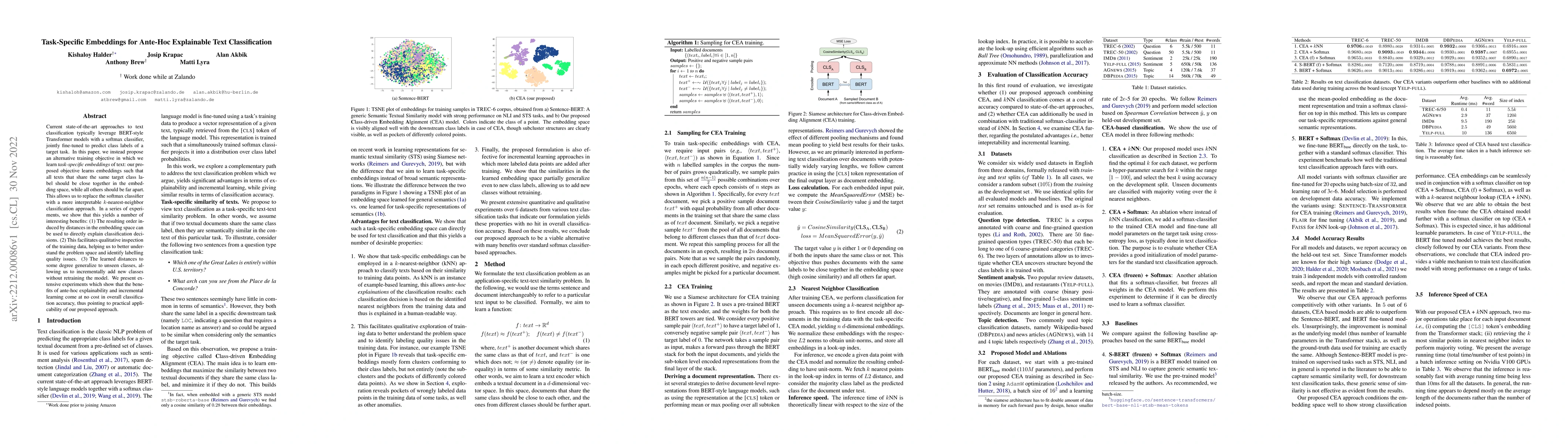 Thumbnail for Task-Specific Embeddings for Ante-Hoc Explainable Text Classification