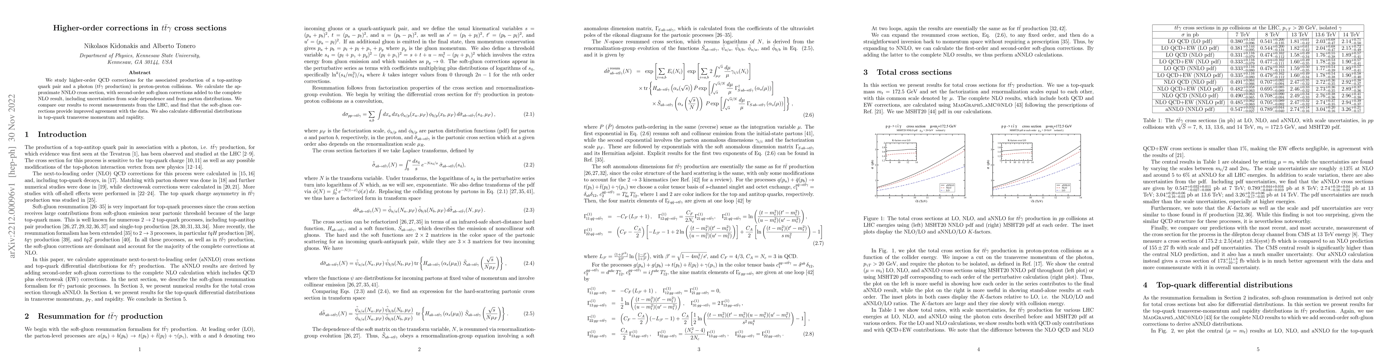 Thumbnail for Higher-order corrections in $t{\bar t}\gamma$ cross sections