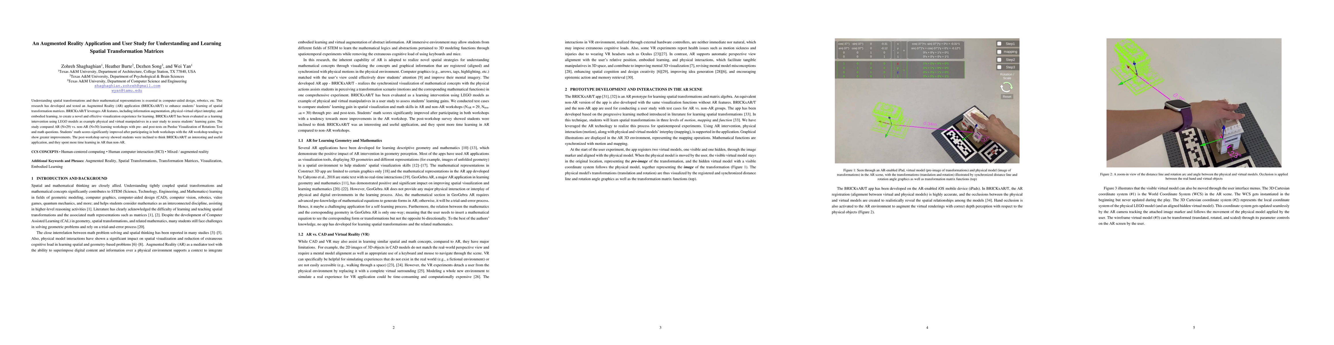 Thumbnail for An Augmented Reality Application and User Study for Understanding and
  Learning Spatial Transformation Matrices