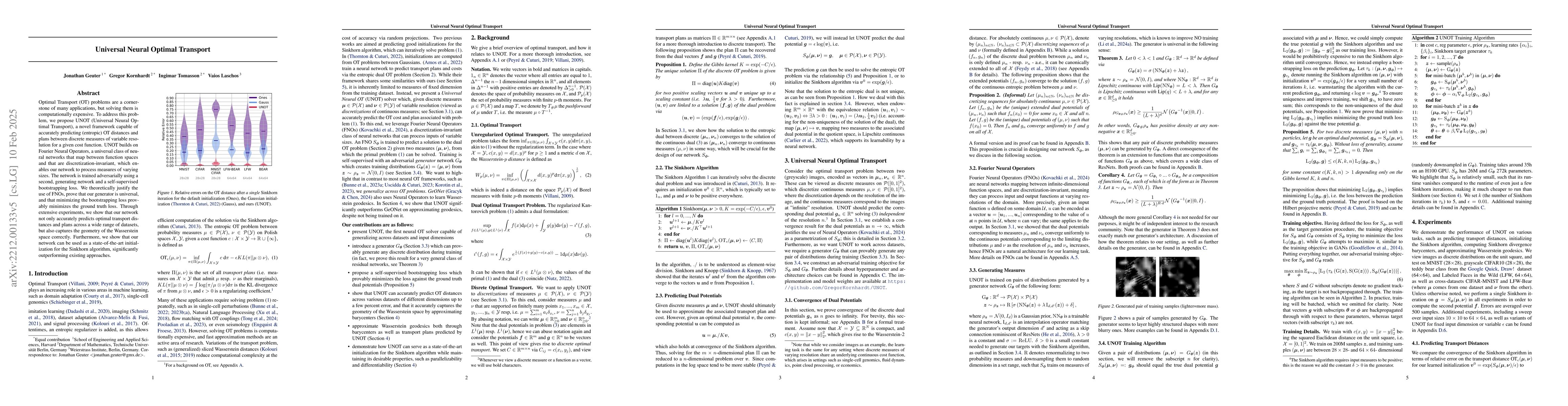 Thumbnail for Generative Adversarial Learning of Sinkhorn Algorithm Initializations
