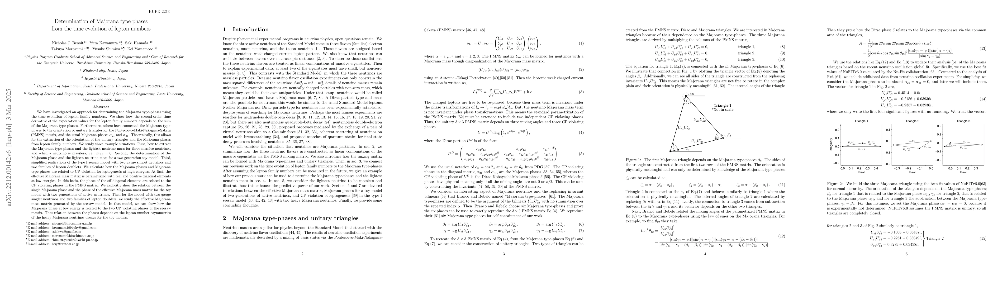 Thumbnail for Determination of Majorana type-phases from the time evolution of lepton
  numbers