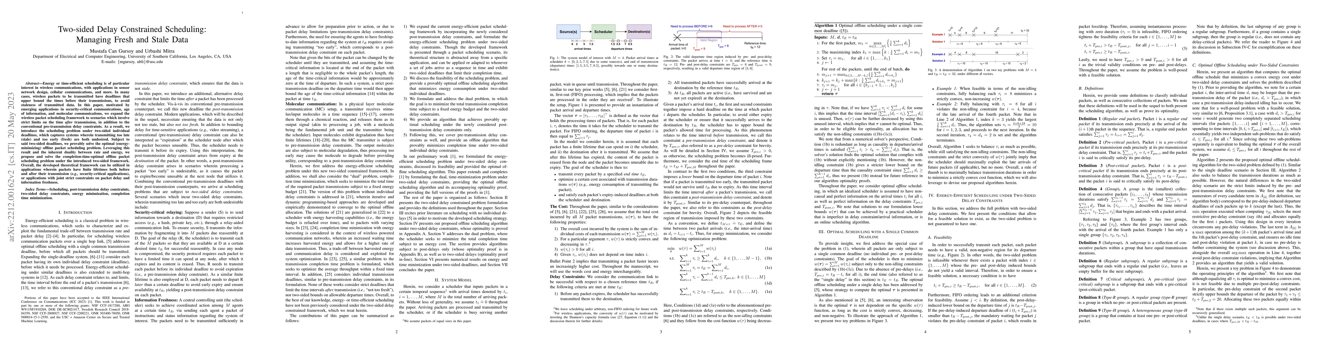 Thumbnail for Two-sided Delay Constrained Scheduling: Managing Fresh and Stale Data