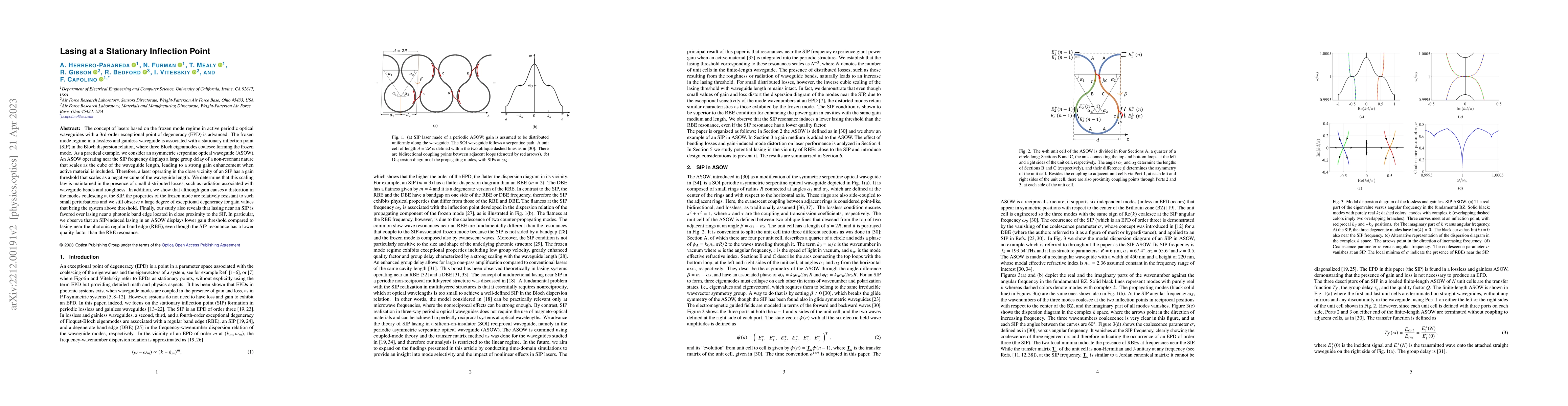 Thumbnail for Lasing at a Stationary Inflection Point