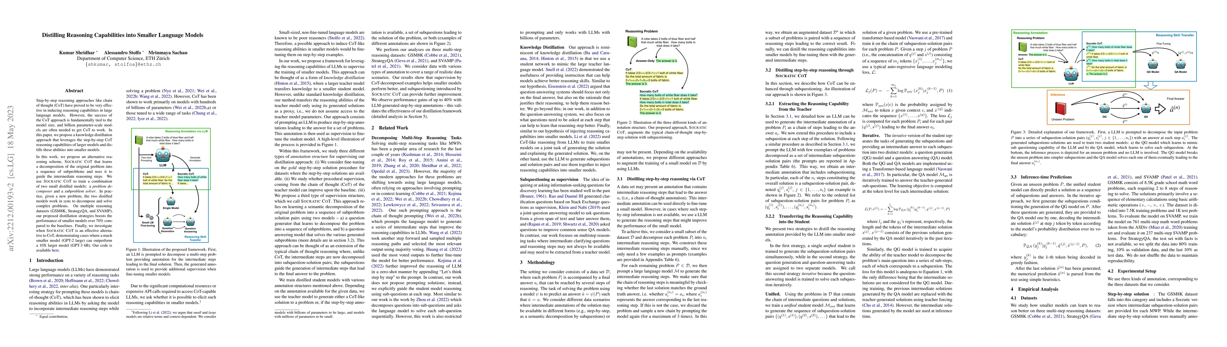 Thumbnail for Distilling Reasoning Capabilities into Smaller Language Models