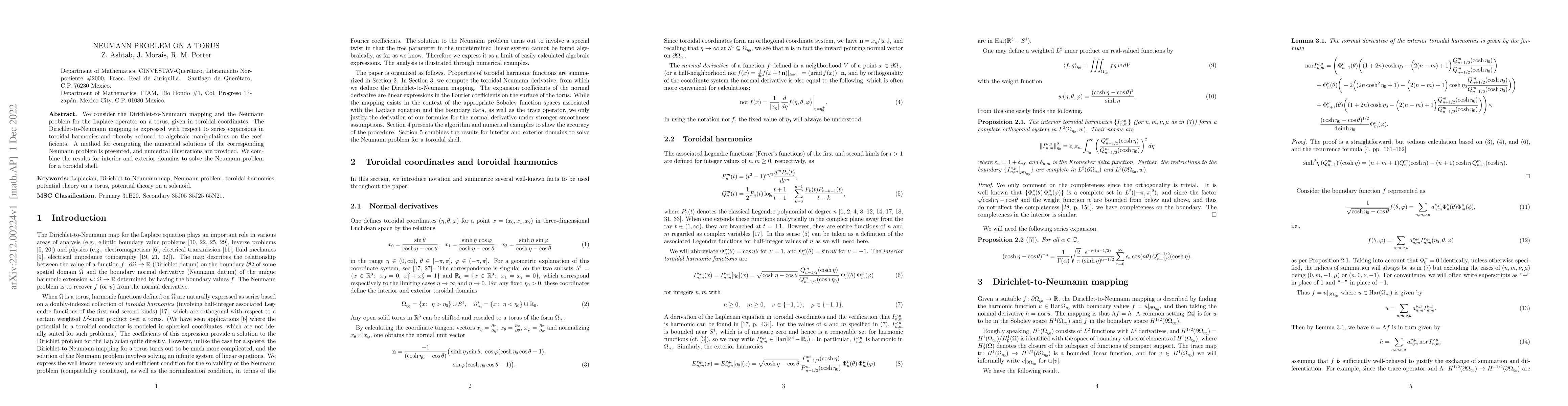 Thumbnail for Neumann problem on a torus
