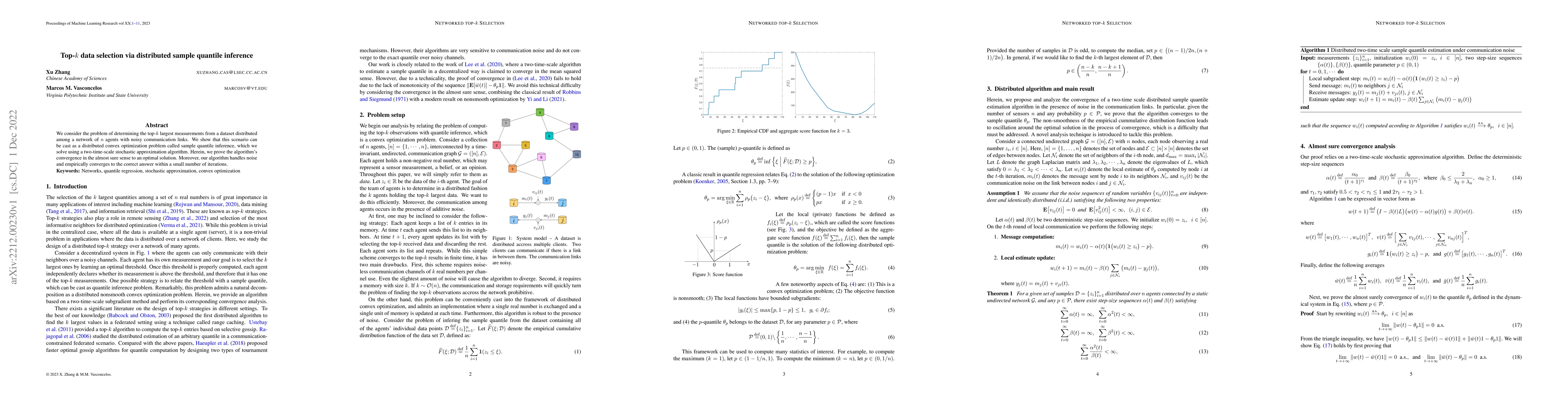 Thumbnail for Top-k data selection via distributed sample quantile inference