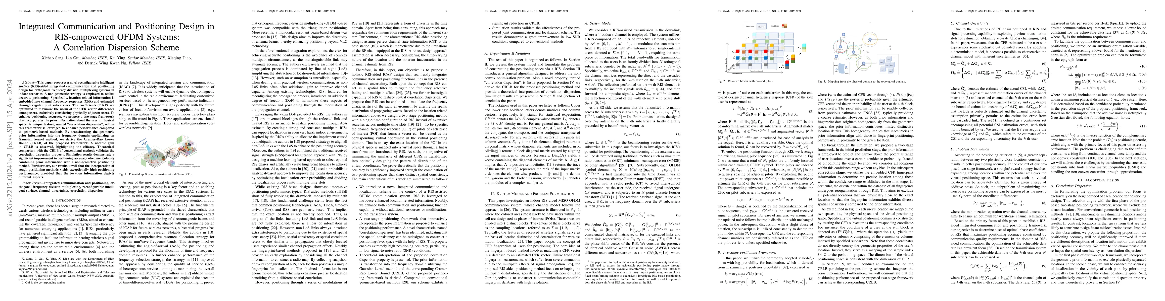 Thumbnail for Integrated Communication and Positioning Design in RIS-empowered OFDM
  System: a Correlation Dispersion Scheme
