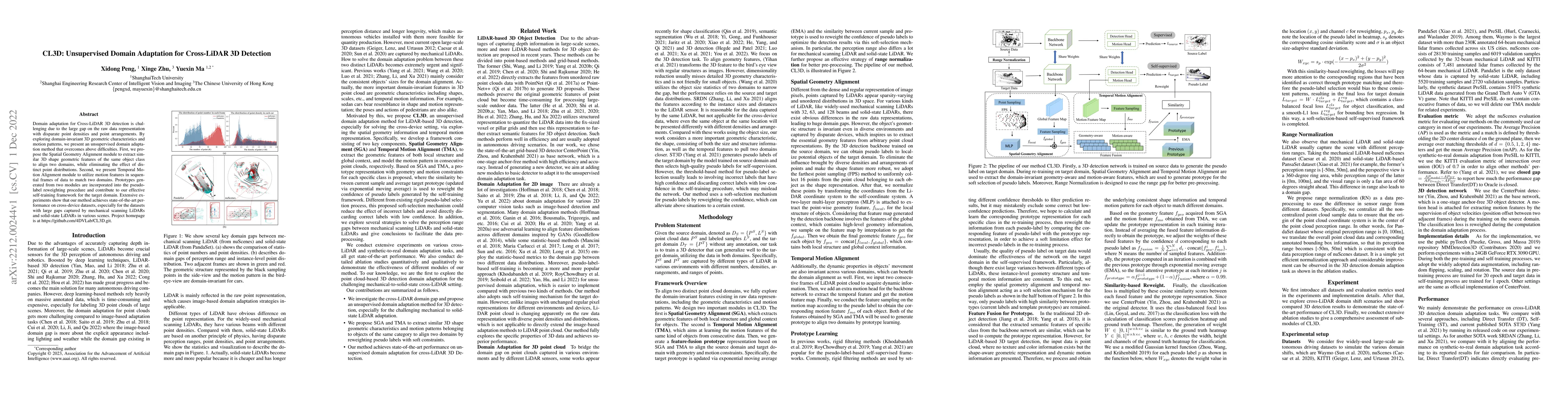 Thumbnail for CL3D: Unsupervised Domain Adaptation for Cross-LiDAR 3D Detection